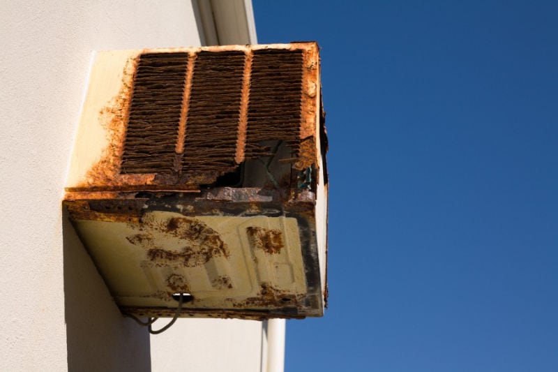 Old and Rusted AC Unit